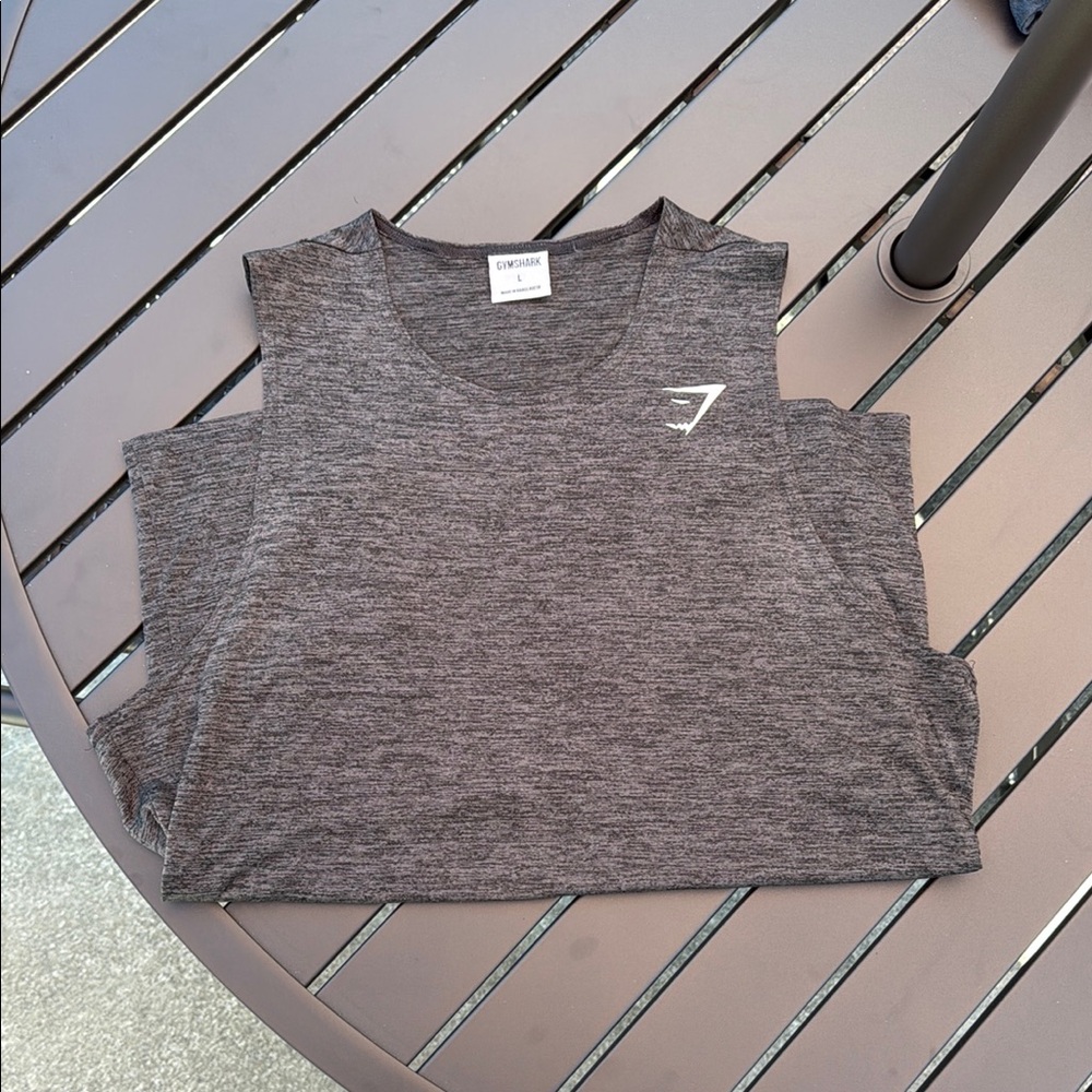 Gymshark Charcoal Sleeveless Tank - Mens Size Large